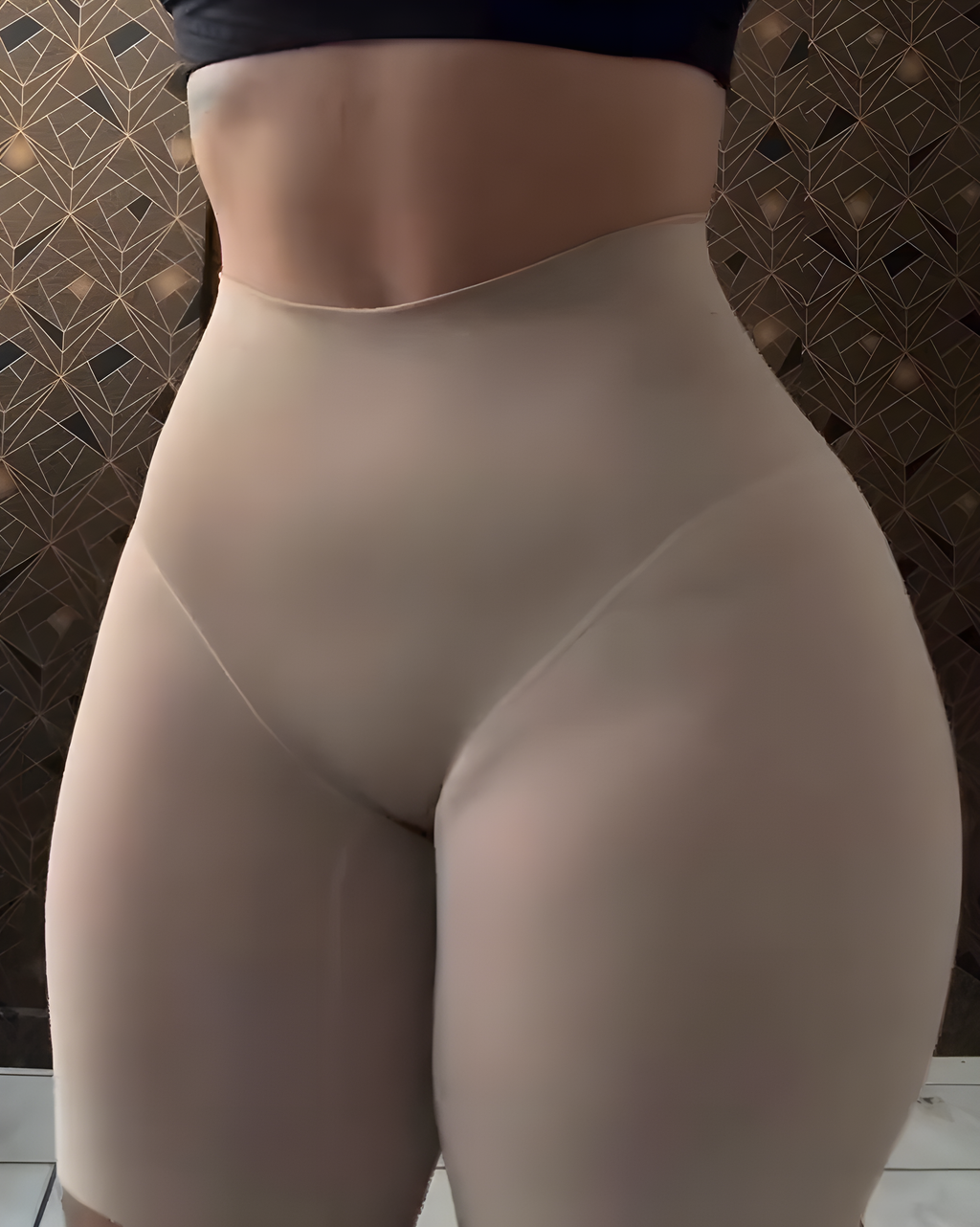 Mesh High Rise Tummy Control Shaping Shorts