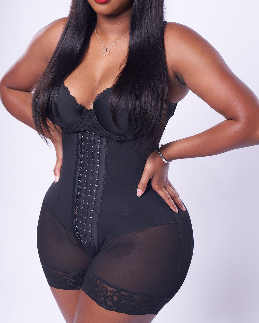 High Compression Tummy Control Adjustable Strap Shapewear | Stage 3 Faja Black