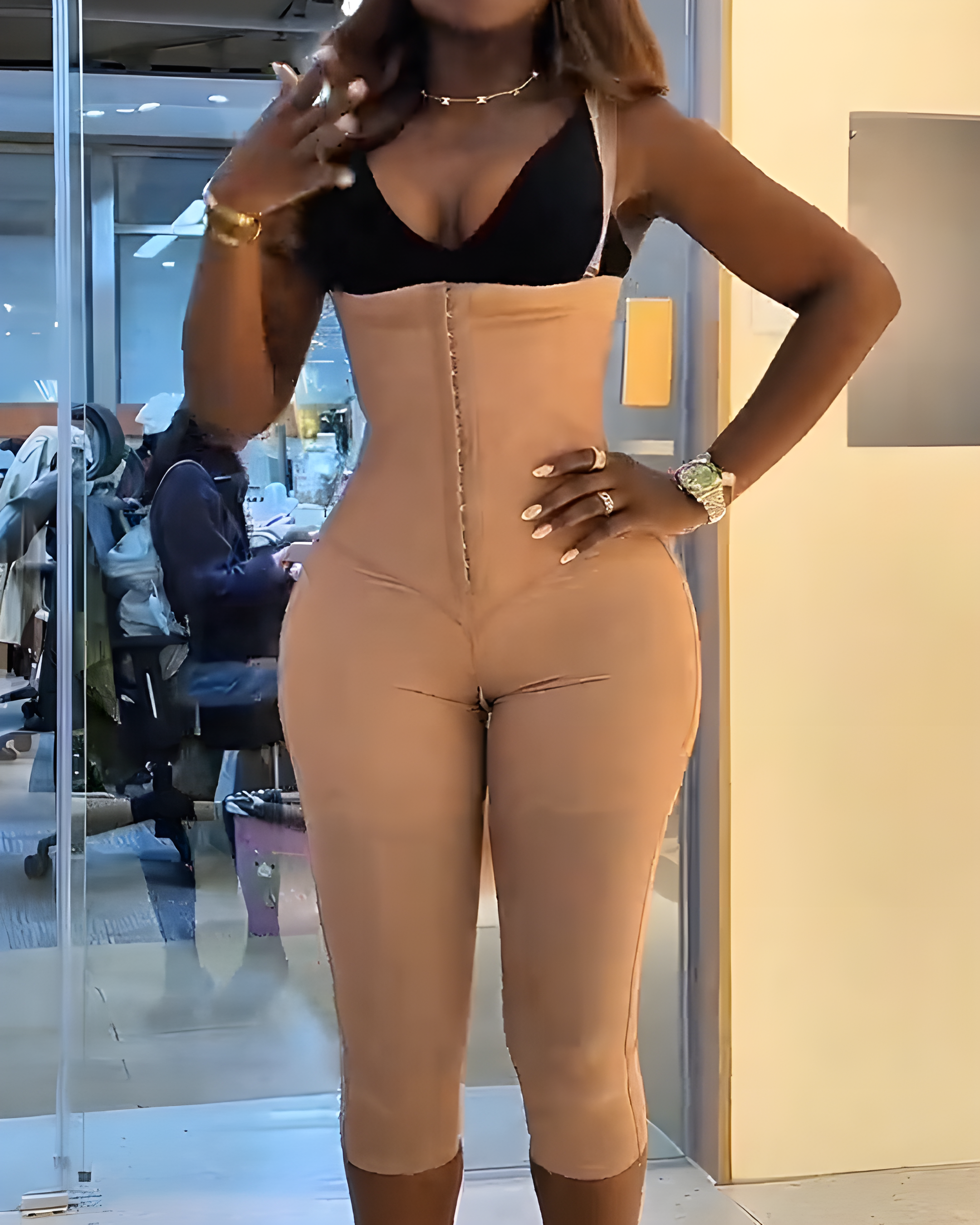 Women's Abdominal Compression Mid-Length Body Shaper