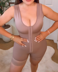 Women's Tummy-Control Sleeveless Full-Body Shapewear RosyBrown