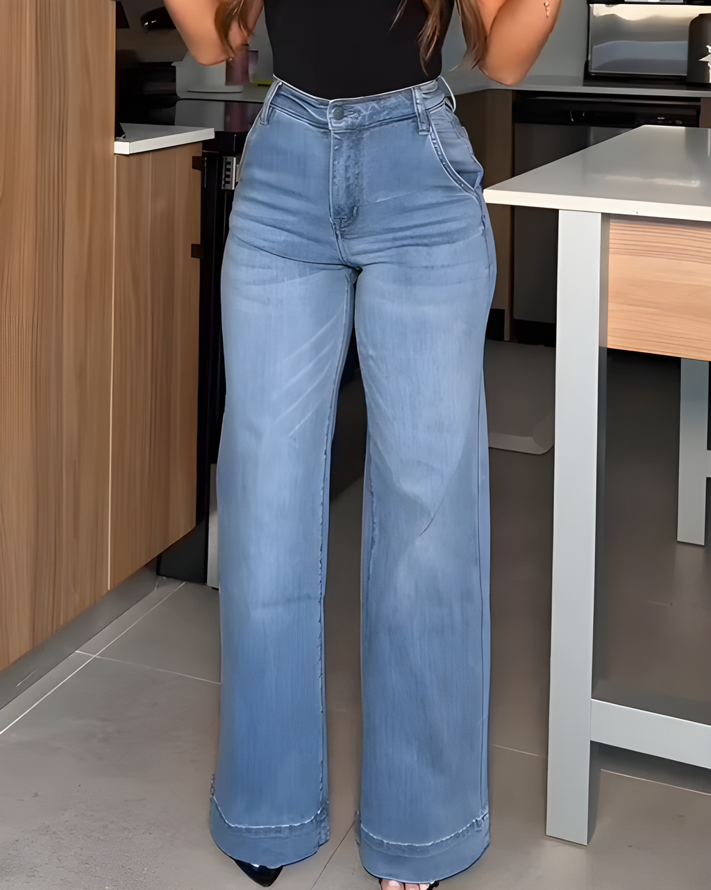 Women's Wide-Leg Slimming Jeans