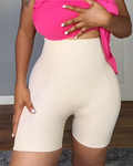 Seamless High-Waisted Tummy-Controlling Shorts Beiges