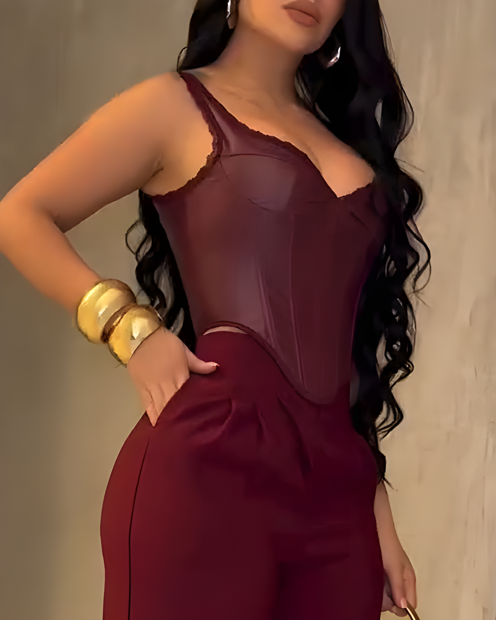 Women's Sexy Leather Corset Top