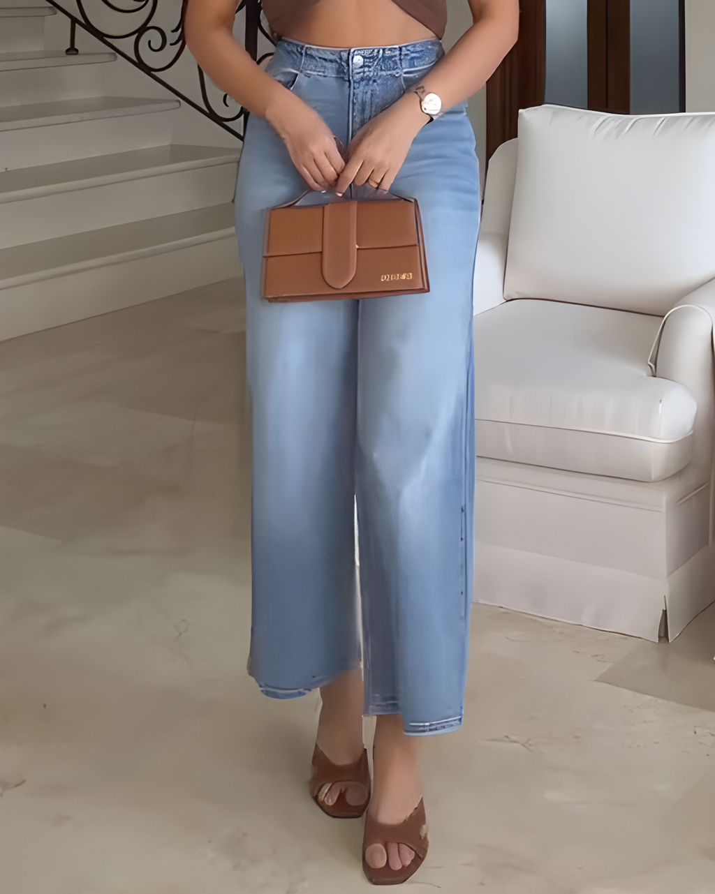 Women's Wide-Leg Slim Jeans