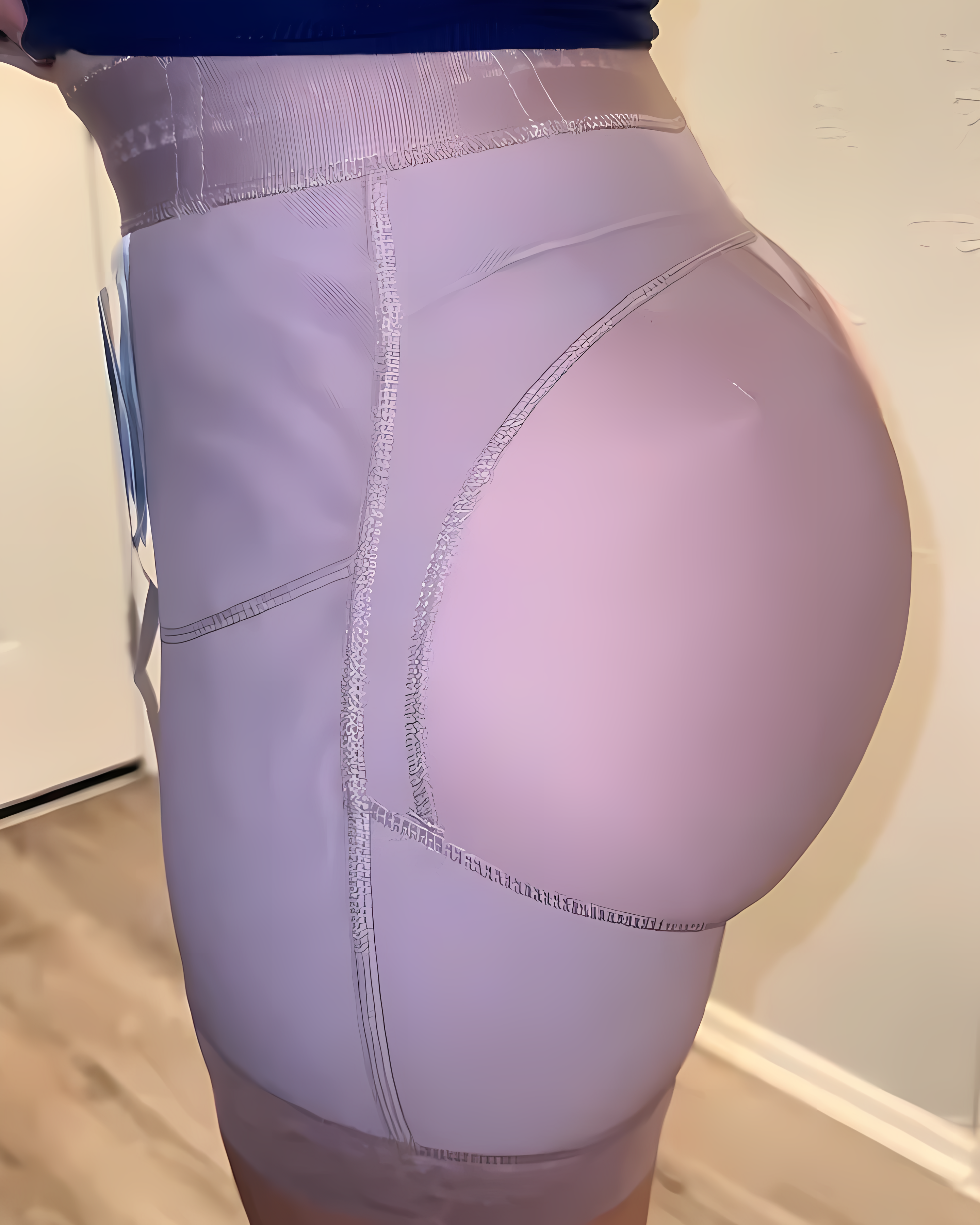 4 Rows Hook Eye High Rise Tummy Sculpting Shorts