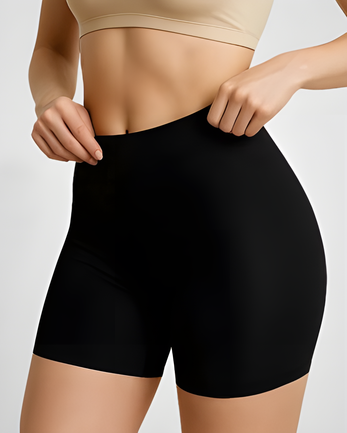 Seamless Comfortable Women's Hip-Lifting Shaping Shorts Black