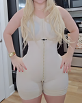 Women's Abdominal Shaping Sleeveless Full Body Shapewear Beiges