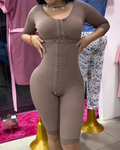 Women's Tummy-Controlling Slimming Mid-Length Body Shaper RosyBrown