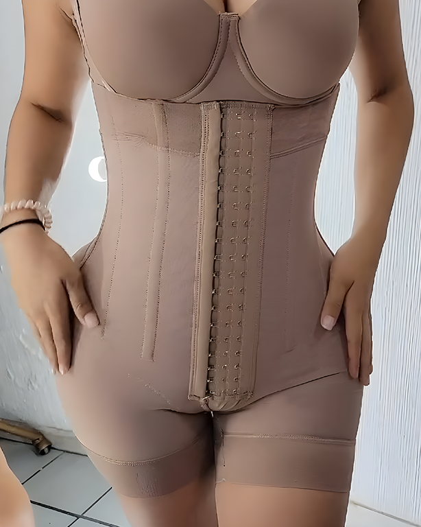 Steel Bone Tummy Shaping Shorts with Straps