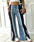 Sporty Loose Jeans Lightblue