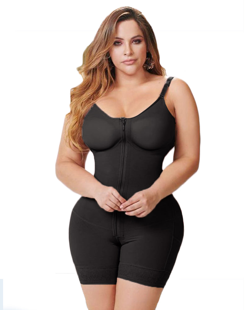 High Compression With Bra And Invisible Closure Faja Shapewear Black