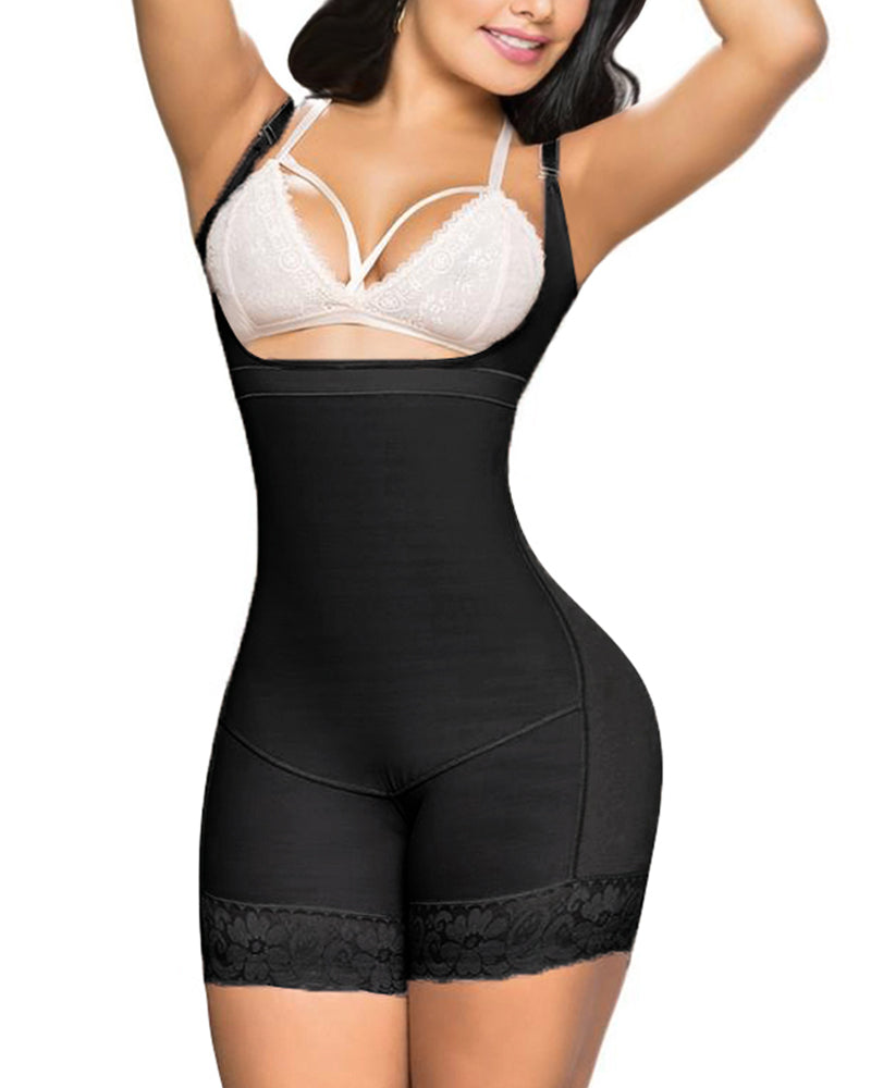 Liposculpture Invisible Girdle High-back Short - Light Line Black