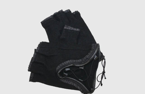 Baddie Corset Fingerless Gloves Black One size