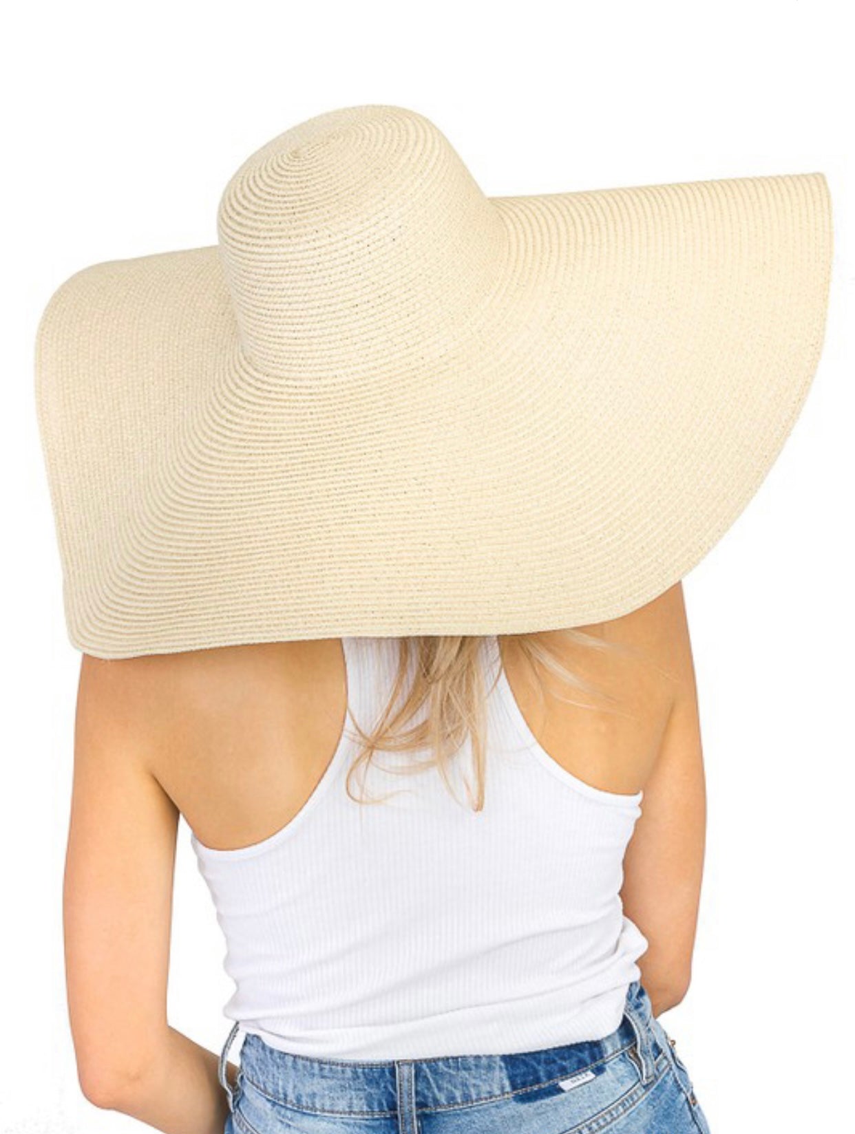 Throw No Shade Baddie Gloss Straw Hat Tan