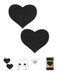 Baddie Rose Gold Reusable Nipple Pasties Onyx Black
