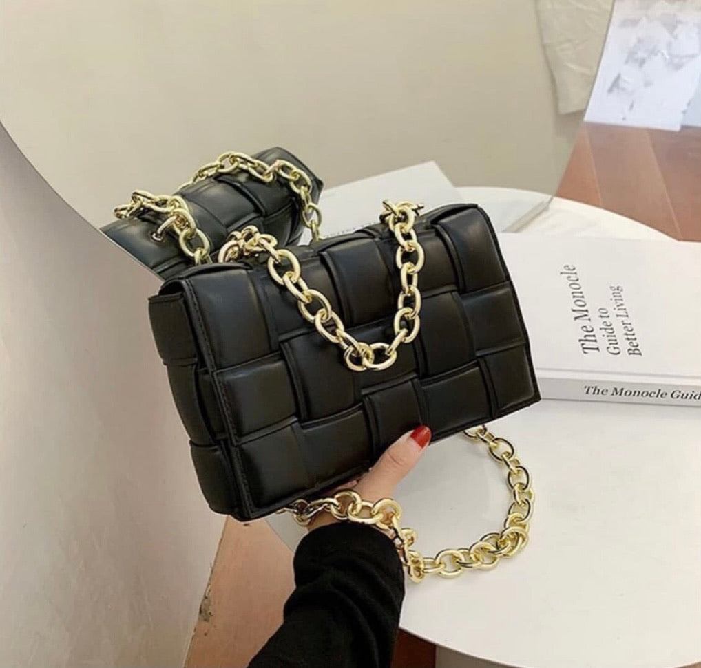 Candy Coated Chain Purse Black