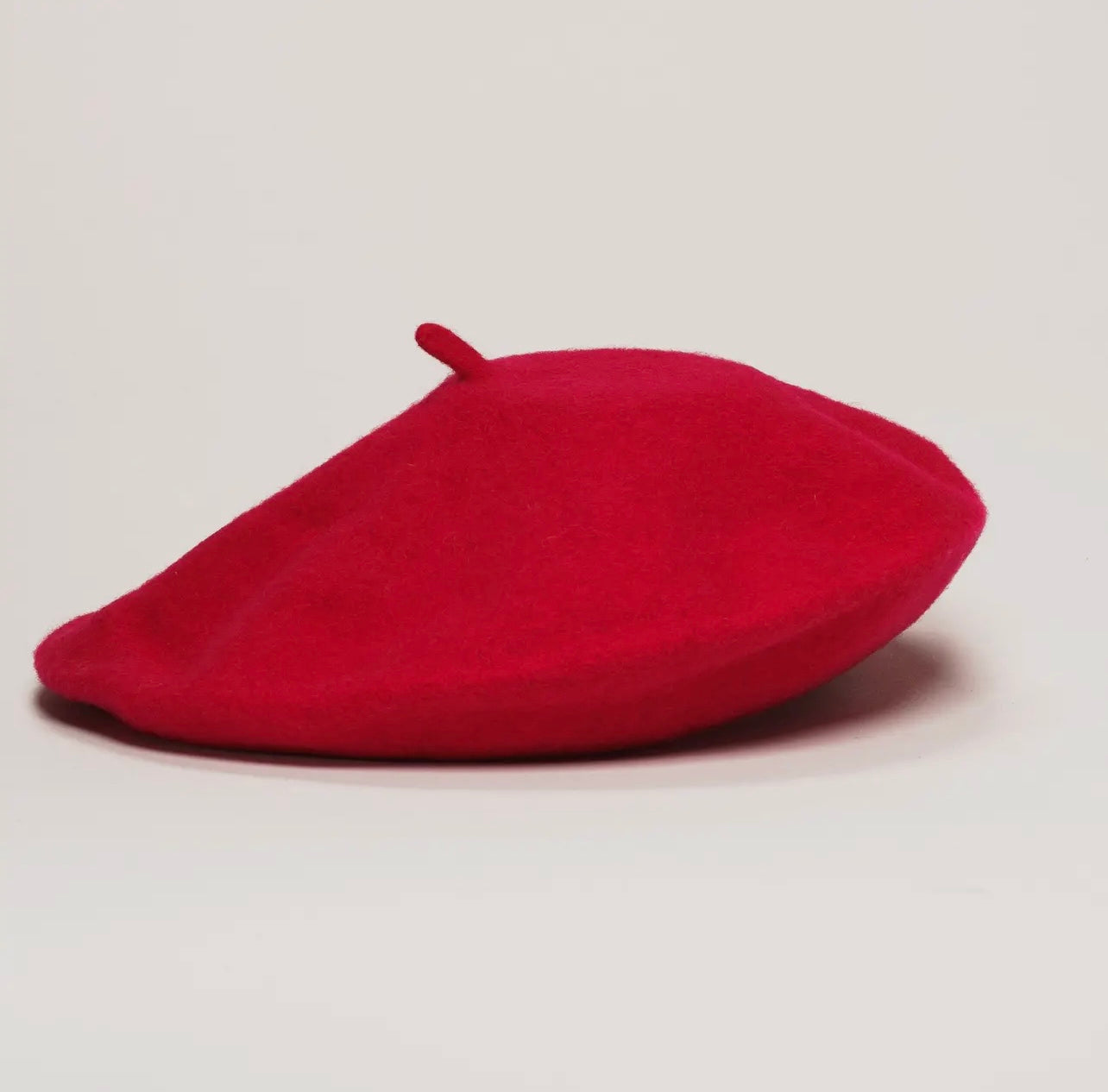 Baddie French Wool Beret Red Gold