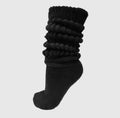 Baddie Thick Heavy Extra Long Slouch Socks Black One size
