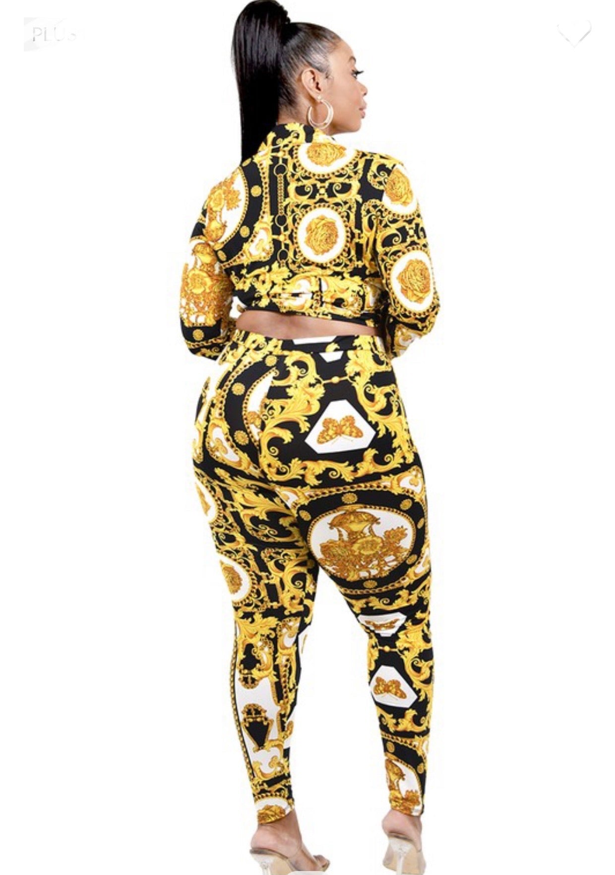 Butterfly Baddie Plus Two-Piece Legging Set
