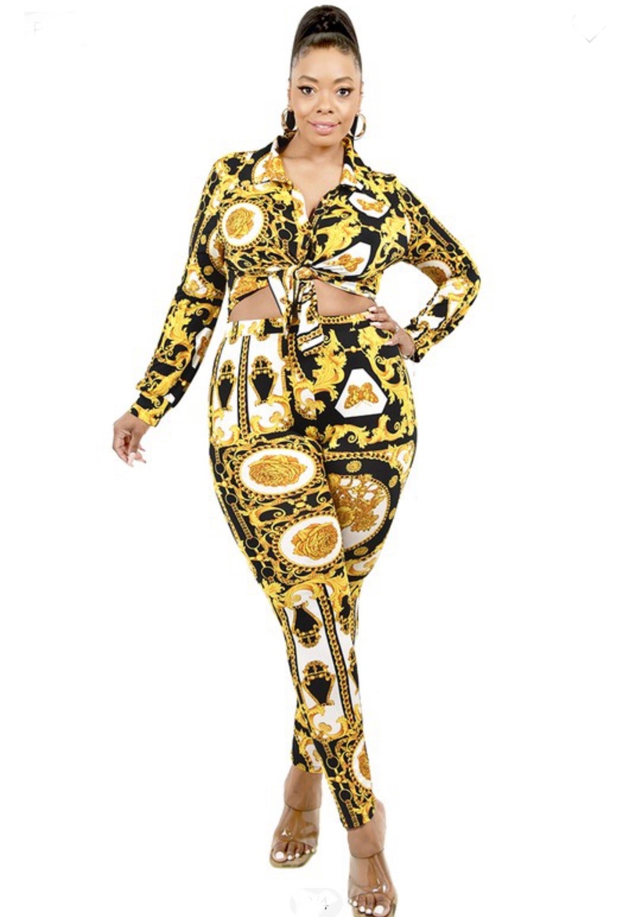 Butterfly Baddie Plus Two-Piece Legging Set XXX Baddie