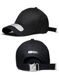 Baddie Brushed Buckled Ball Cap Black