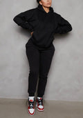 Baddie Jet Sweater Set Black