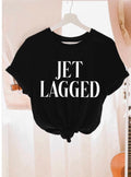 Jet Lagged Baddie Shirt Black