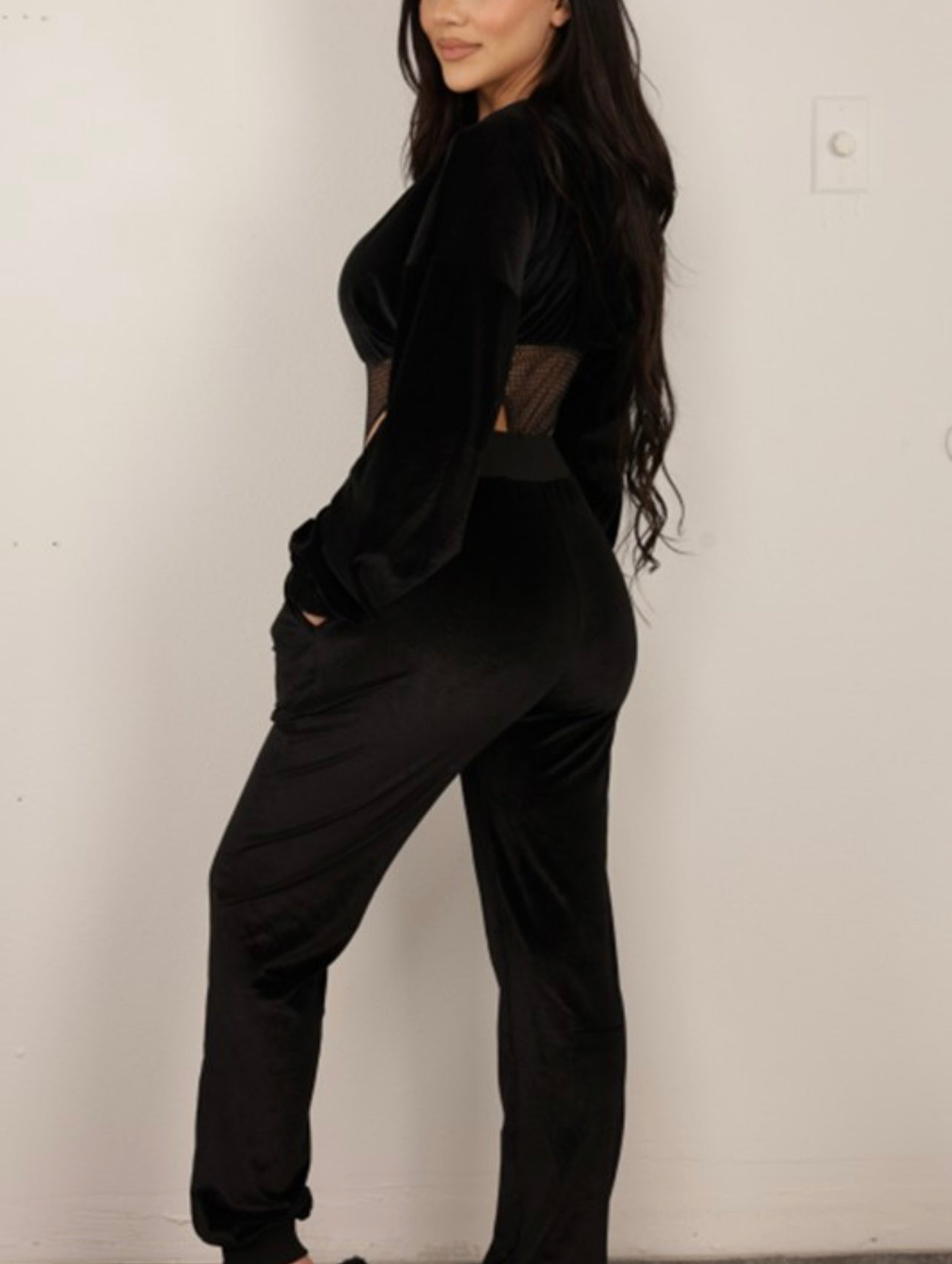 Natalia Baddie Velour Set