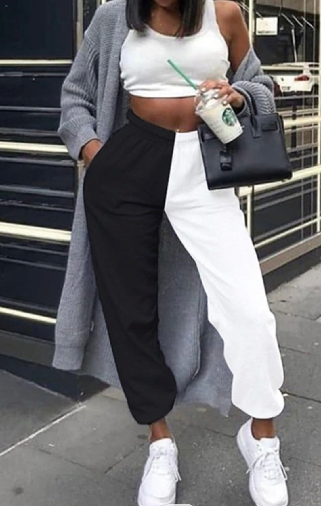 Cruella Black and White Baddie Sweats