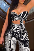 Tiana All Over Print Set Black White