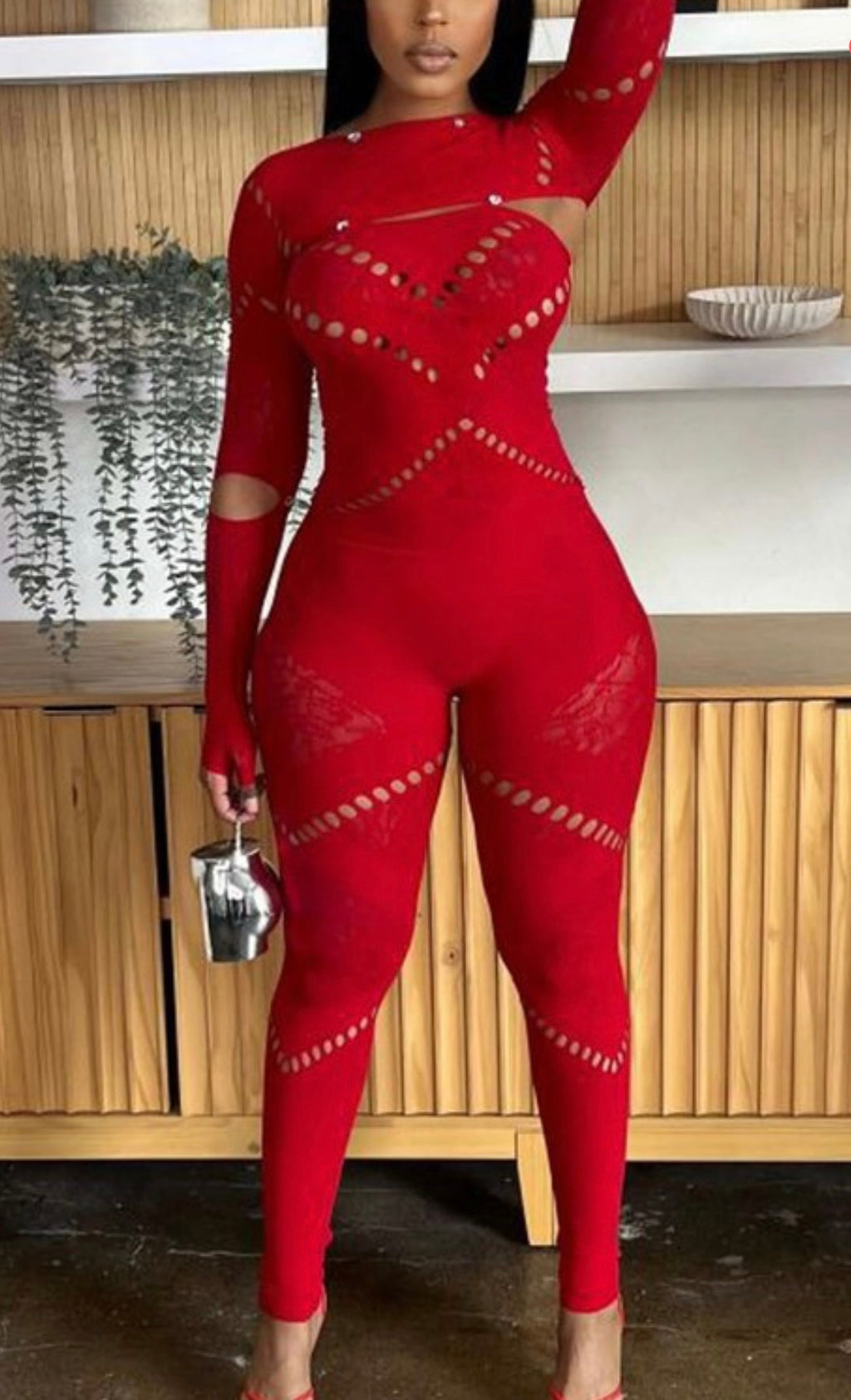Scarlet Baddie Jumpsuit Red