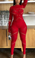 Scarlet Baddie Jumpsuit Red