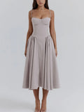 Lily Baddie Dress Gray Pink