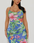 Tropic Baddie Dress Blue