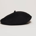 Baddie French Wool Beret Black