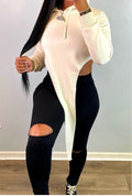 Lauren Baddie Hoodie Sweater Cream
