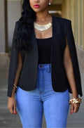 Chic Baddie Open Arm jacket Black