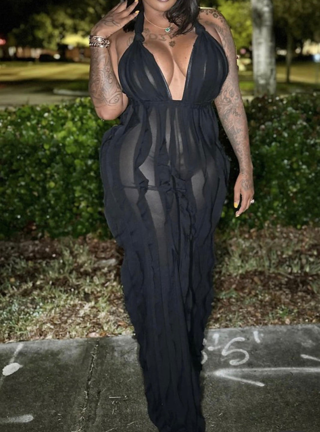 All Ruffled Up Baddie Jumpsuit