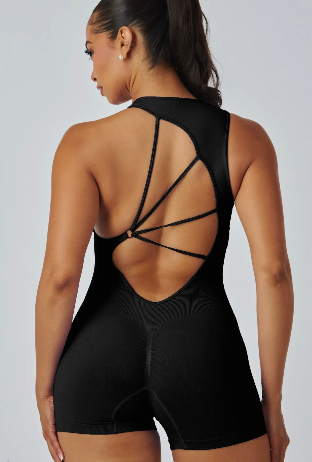 Charlotte Baddie Romper Black
