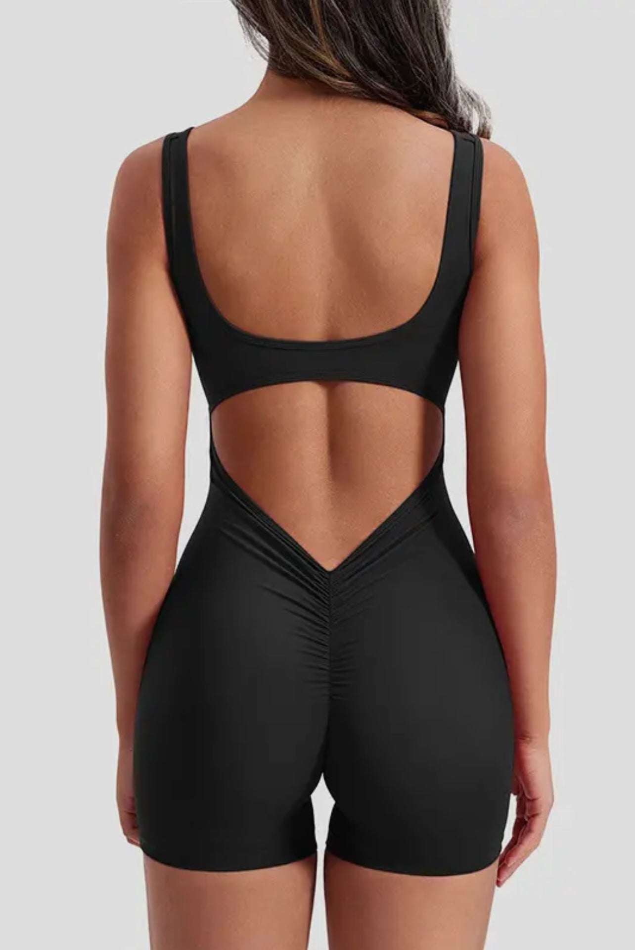Fonda Active Baddie Romper Black