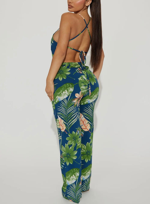 Baddie Tropical Jumpsuit
