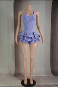 Delilah Baddie Romper Lilac