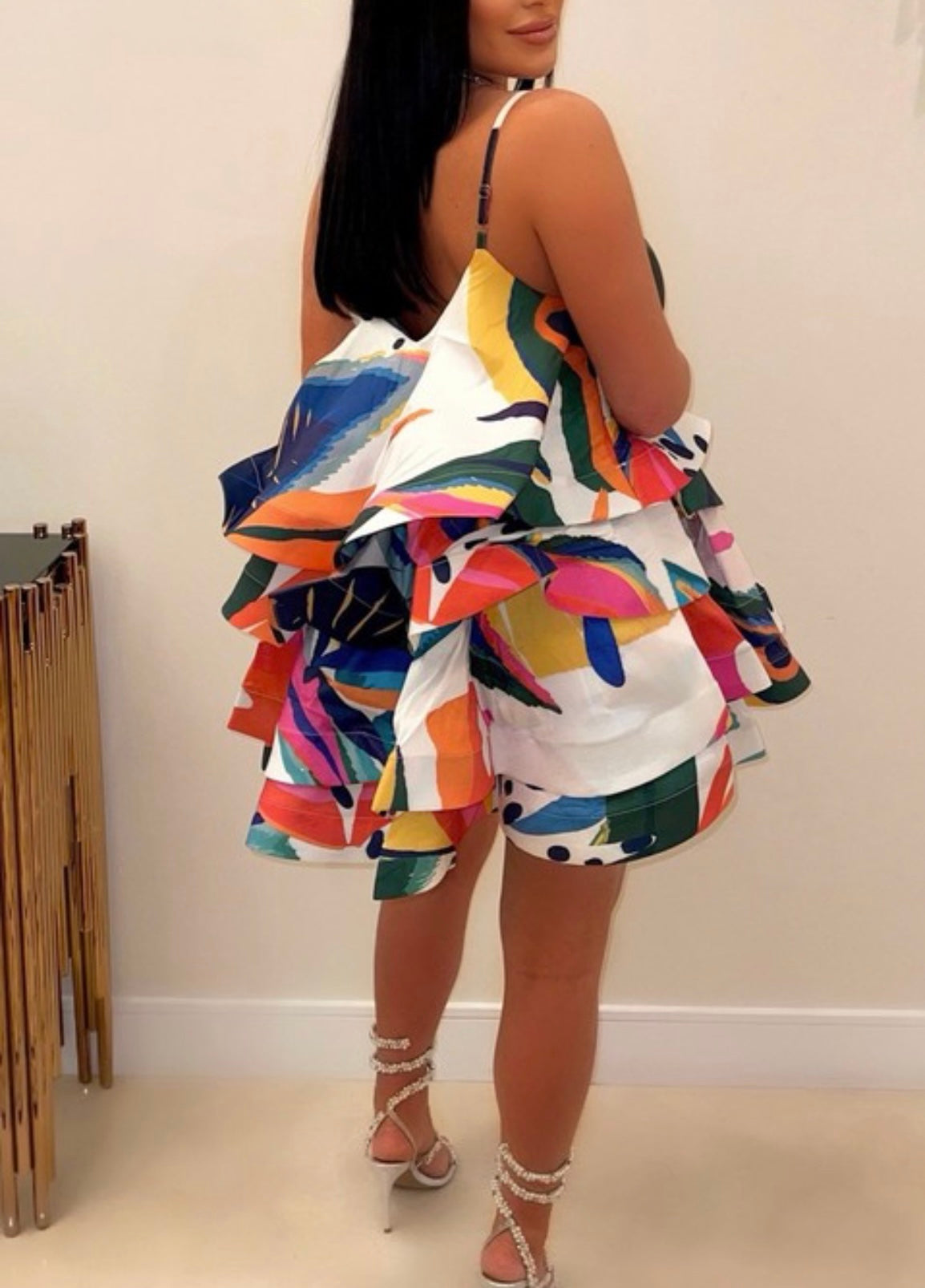 It’S Giving Summer Ruffle Tiered Baddie Dress