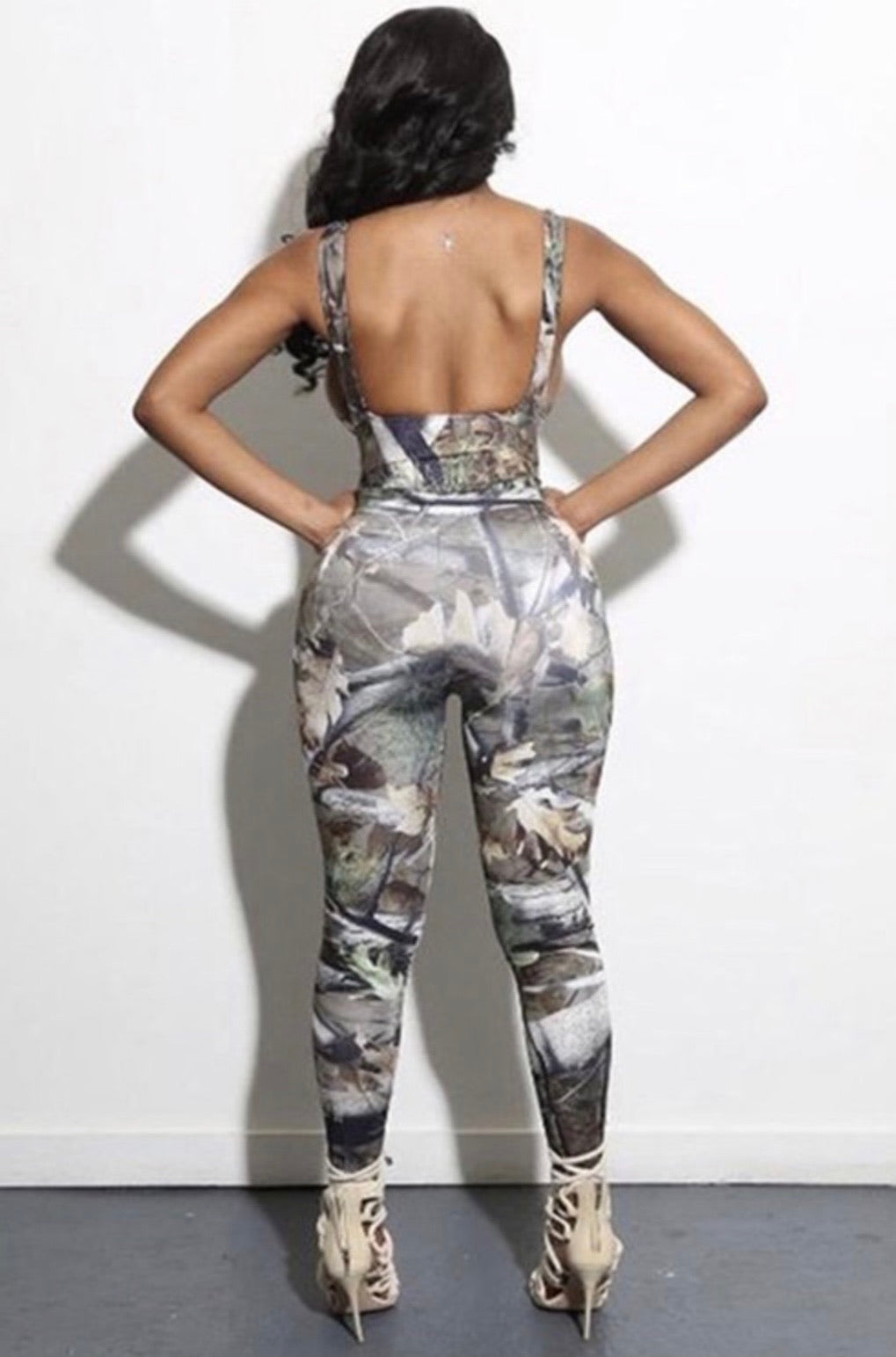 Tactical Baddie Camouflage Two-Piece Set