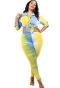 Pastel Brush Baddie Plus Two-Piece Legging Set XXX Baddie