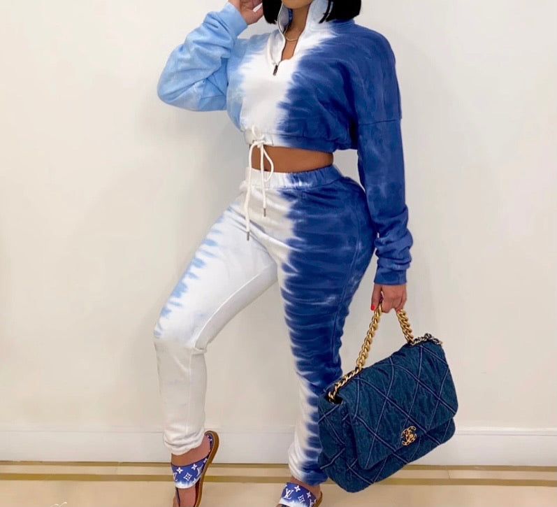 Sky Blue Ombré Two Piece Set Sky Blue Ombré Two-Piece Set Sky Blue Ombré
