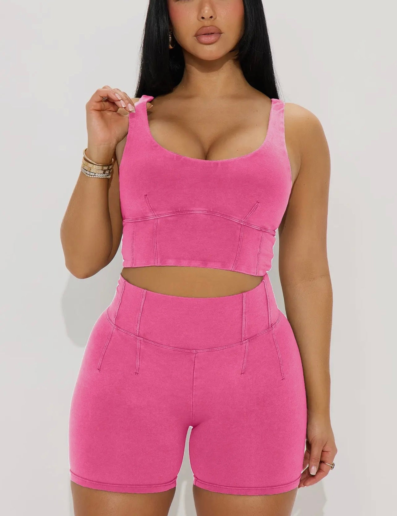 Luciana Baddie Set Pink