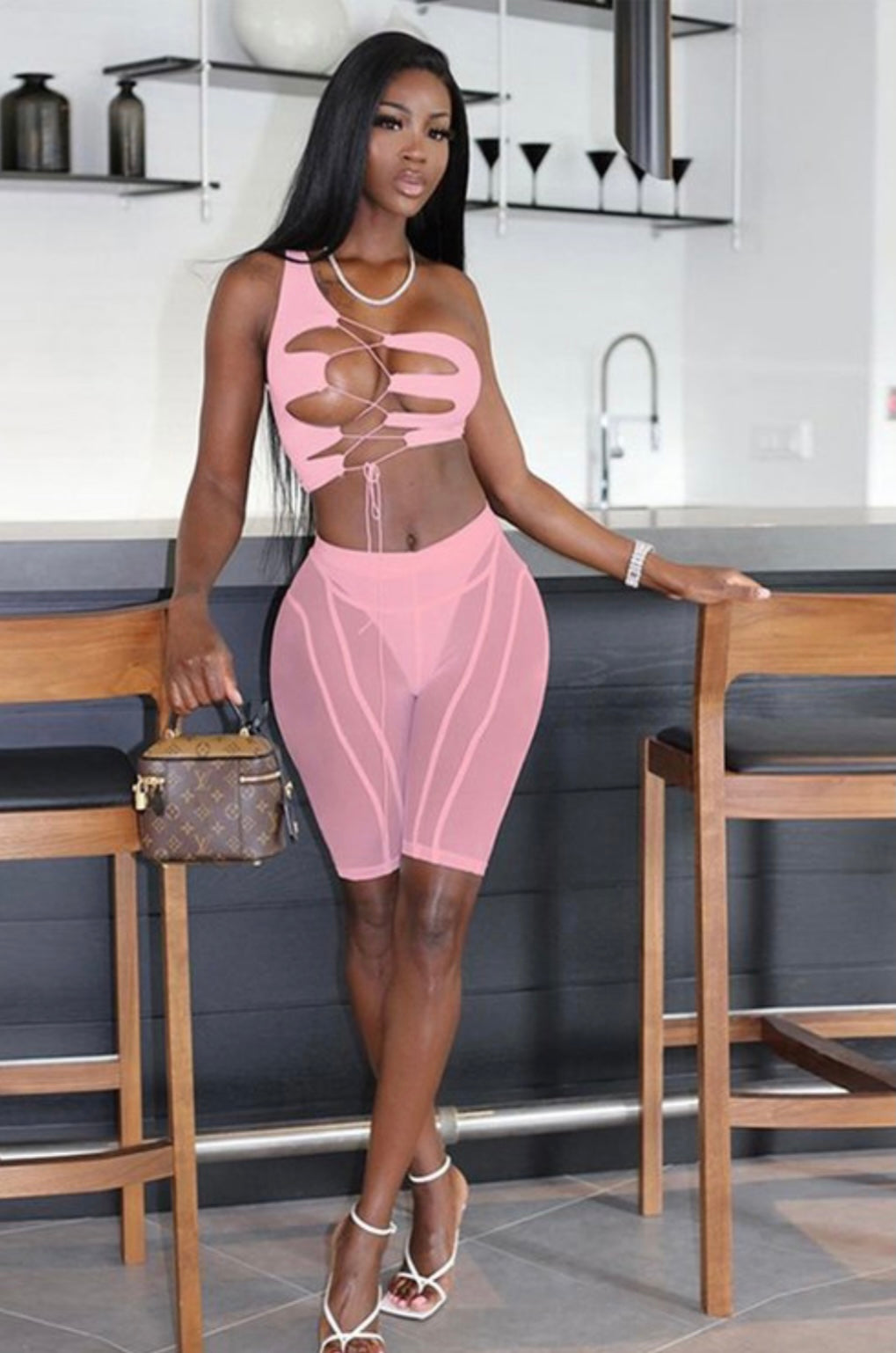 All Laced Up Baddie Two-Piece Set Large