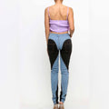 Two Side Baddie Jeans Blue Black