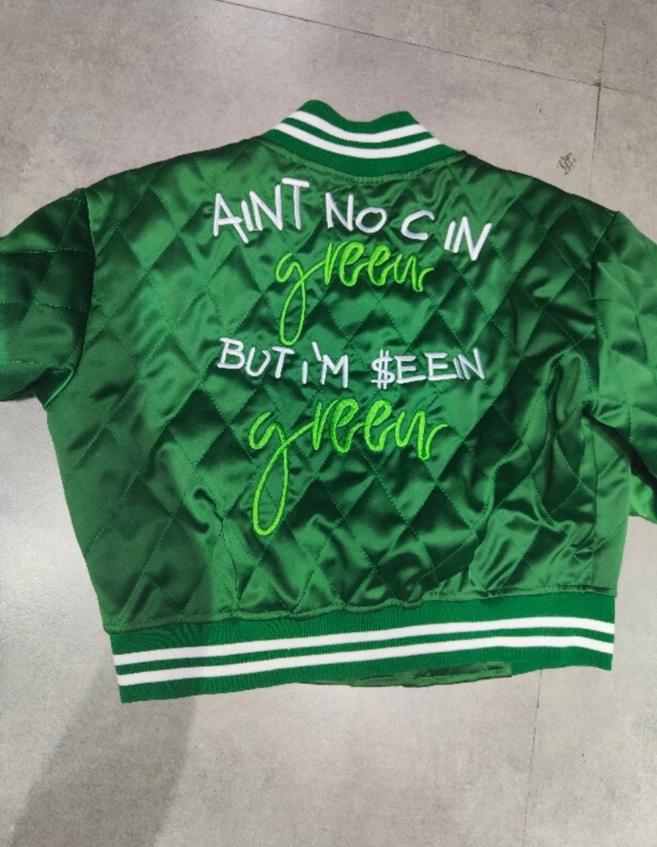 In My Bag Baddie Jacket Green